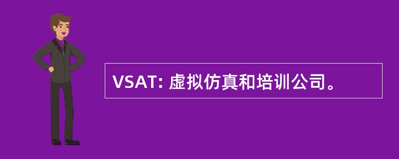 VSAT: 虚拟仿真和培训公司。