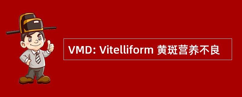 VMD: Vitelliform 黄斑营养不良