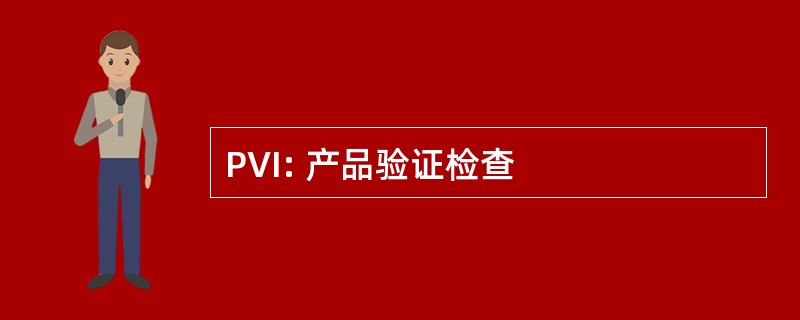 PVI: 产品验证检查