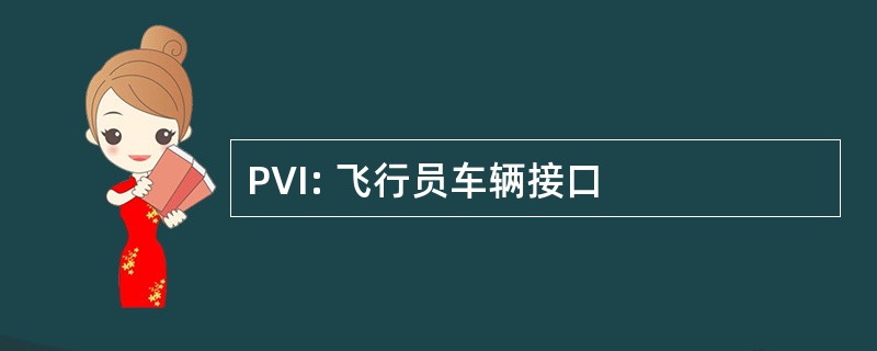 PVI: 飞行员车辆接口