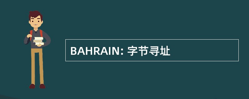 BAHRAIN: 字节寻址