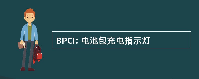 BPCI: 电池包充电指示灯