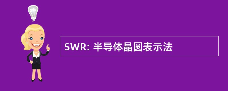 SWR: 半导体晶圆表示法