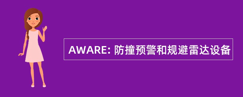 AWARE: 防撞预警和规避雷达设备