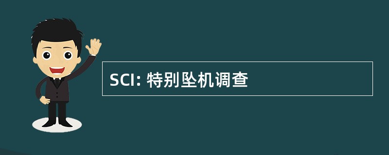 SCI: 特别坠机调查