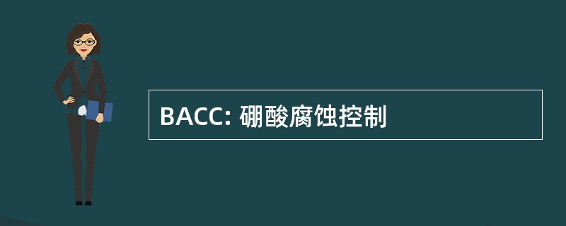 BACC: 硼酸腐蚀控制