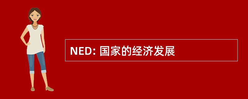 NED: 国家的经济发展