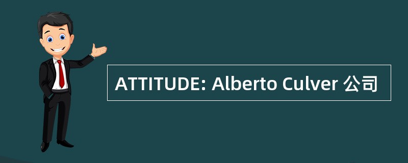 ATTITUDE: Alberto Culver 公司