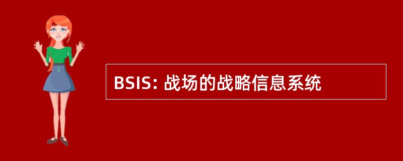 BSIS: 战场的战略信息系统