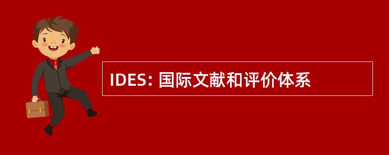 IDES: 国际文献和评价体系