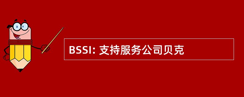 BSSI: 支持服务公司贝克