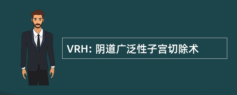 VRH: 阴道广泛性子宫切除术