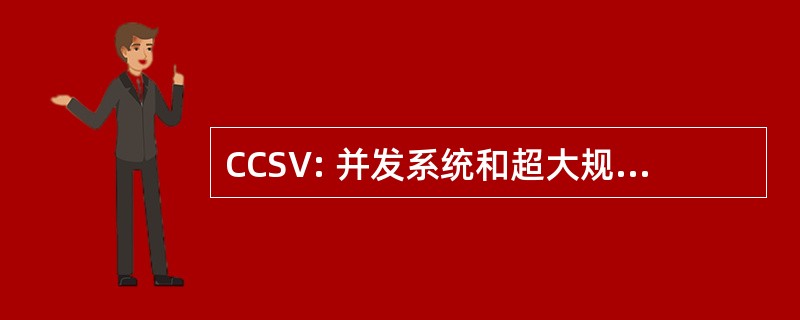 CCSV: 并发系统和超大规模集成电路中心