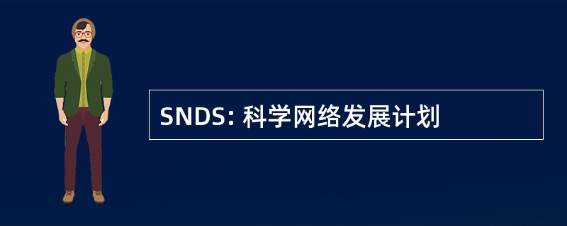 SNDS: 科学网络发展计划