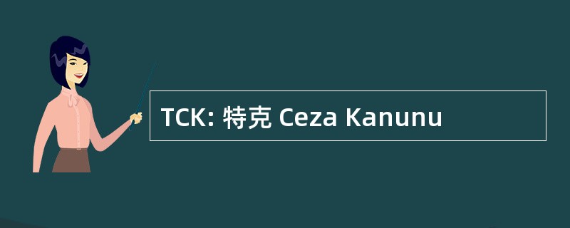 TCK: 特克 Ceza Kanunu