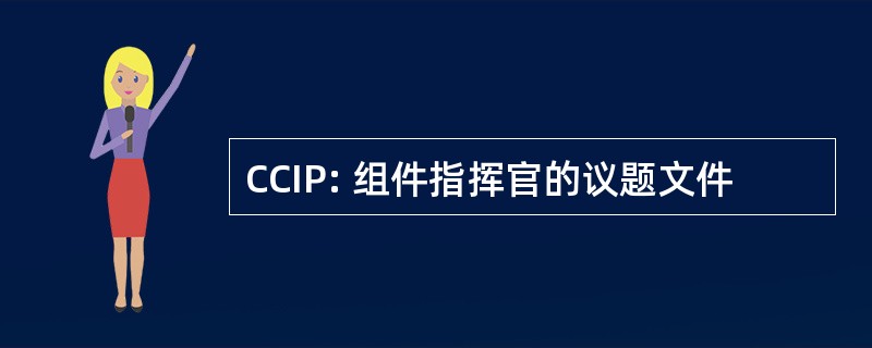 CCIP: 组件指挥官的议题文件