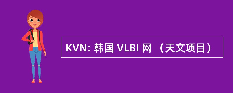 KVN: 韩国 VLBI 网 （天文项目）