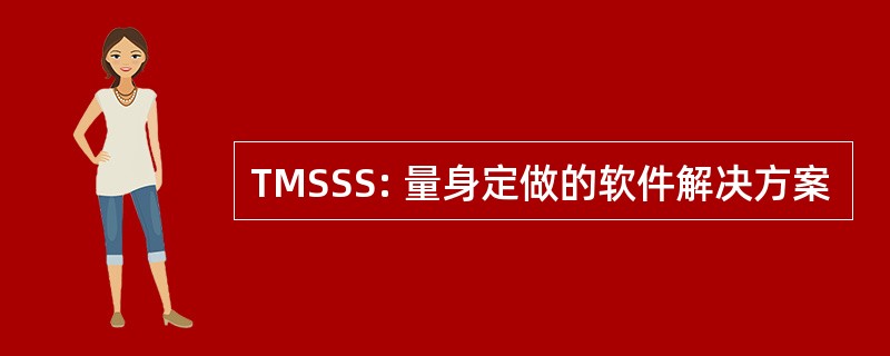 TMSSS: 量身定做的软件解决方案