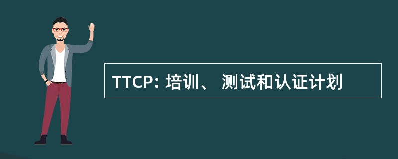 TTCP: 培训、 测试和认证计划