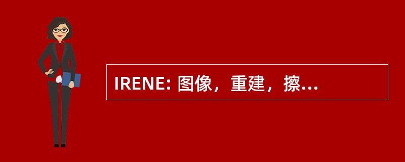 IRENE: 图像，重建，擦除噪声等。