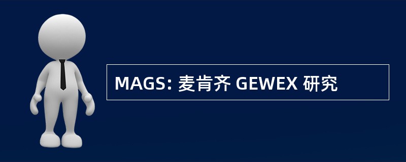 MAGS: 麦肯齐 GEWEX 研究