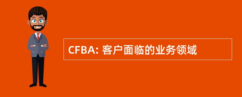 CFBA: 客户面临的业务领域