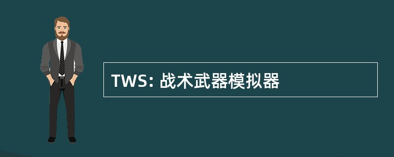 TWS: 战术武器模拟器