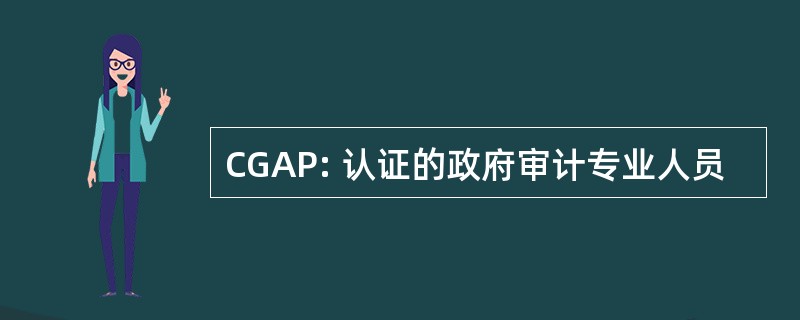 CGAP: 认证的政府审计专业人员