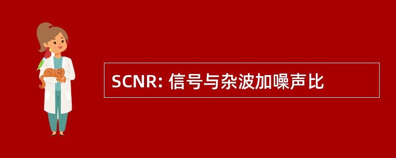 SCNR: 信号与杂波加噪声比