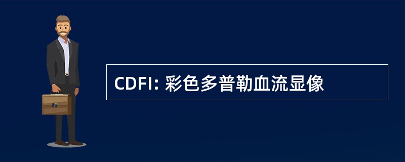 CDFI: 彩色多普勒血流显像