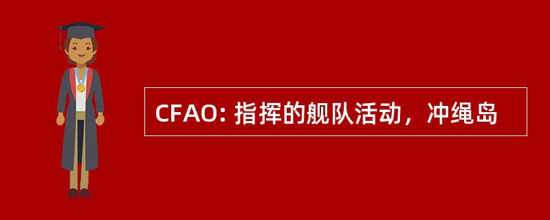 CFAO: 指挥的舰队活动，冲绳岛