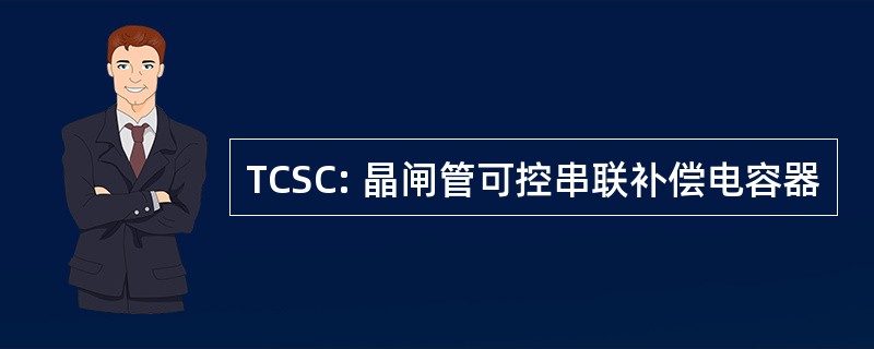 TCSC: 晶闸管可控串联补偿电容器