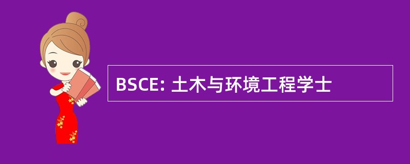 BSCE: 土木与环境工程学士