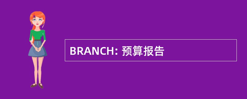 BRANCH: 预算报告