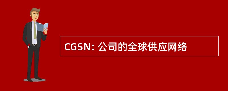 CGSN: 公司的全球供应网络