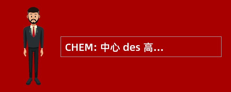 CHEM: 中心 des 高等练习曲审计员