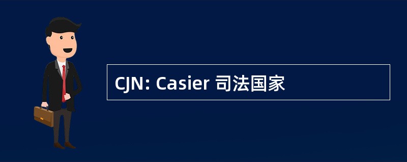 CJN: Casier 司法国家