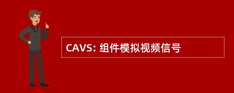 CAVS: 组件模拟视频信号