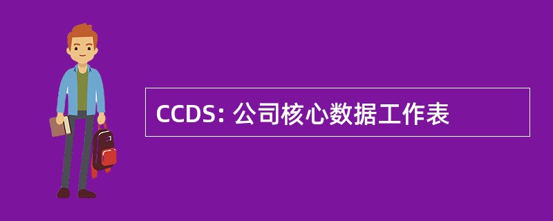 CCDS: 公司核心数据工作表