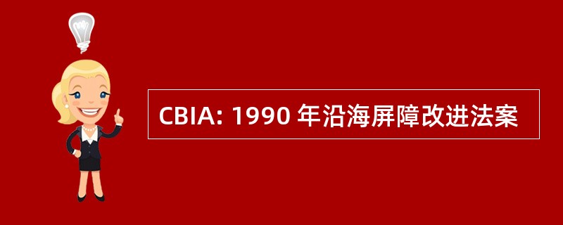 CBIA: 1990 年沿海屏障改进法案