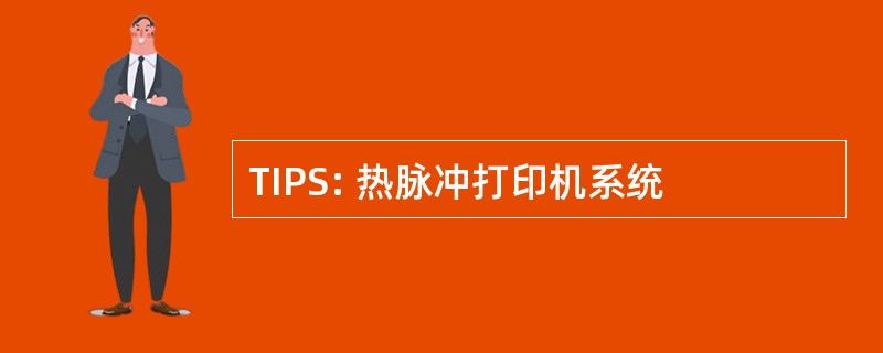 TIPS: 热脉冲打印机系统