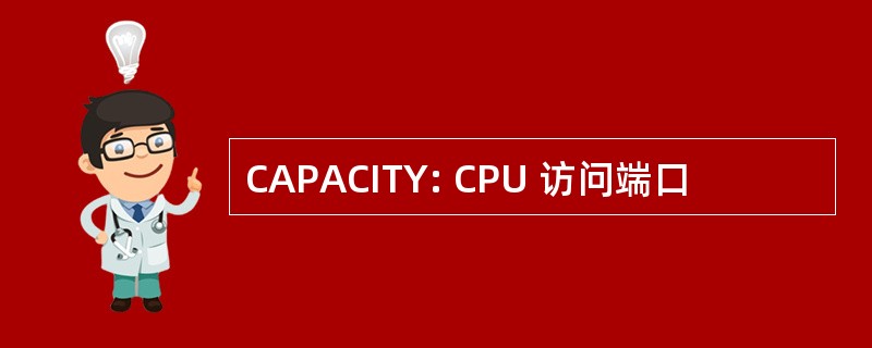 CAPACITY: CPU 访问端口