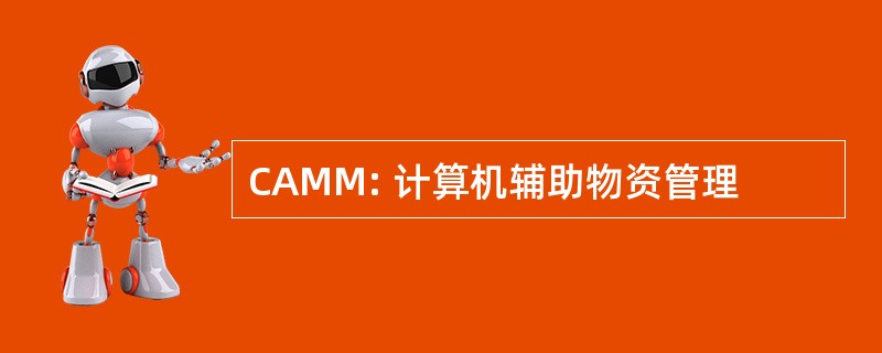 CAMM: 计算机辅助物资管理