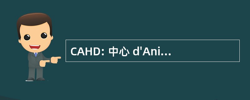 CAHD: 中心 d&#039;Animation 杜红颜建