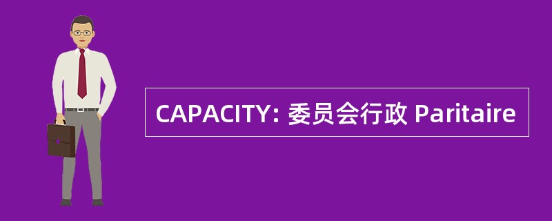 CAPACITY: 委员会行政 Paritaire