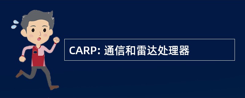 CARP: 通信和雷达处理器