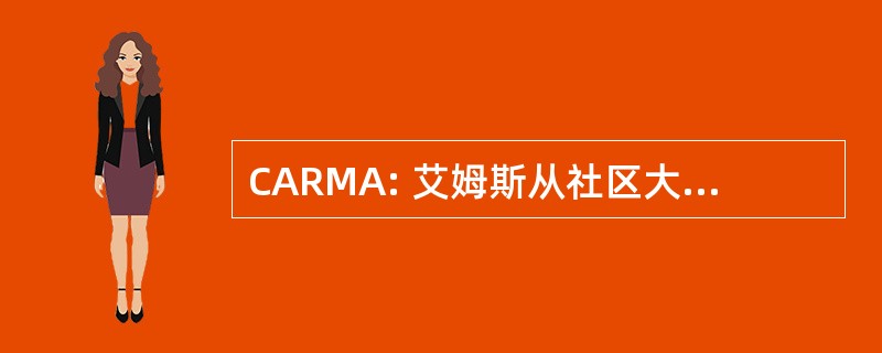 CARMA: 艾姆斯从社区大气气溶胶研究模型