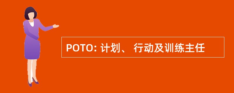 POTO: 计划、 行动及训练主任