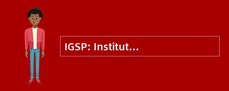 IGSP: Institut 德国 Gesundheits-，退还 und Personalforschung eK