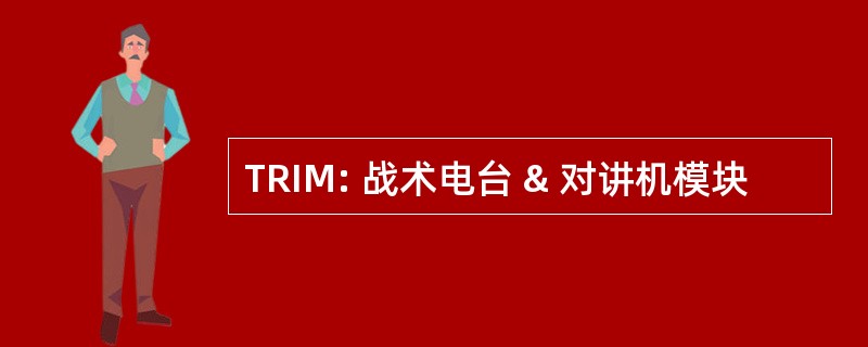 TRIM: 战术电台 & 对讲机模块